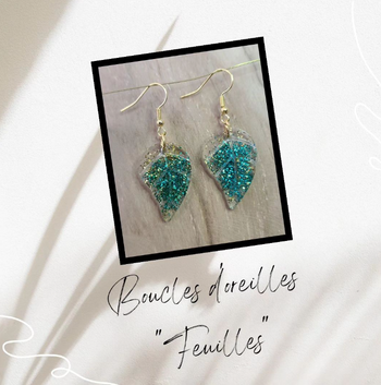 Boucles d'oreilles " Feuilles"