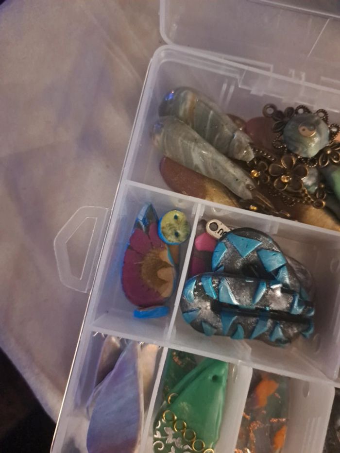 Lot pendentif boucles ou d'oreilles pendante - photo numéro 9