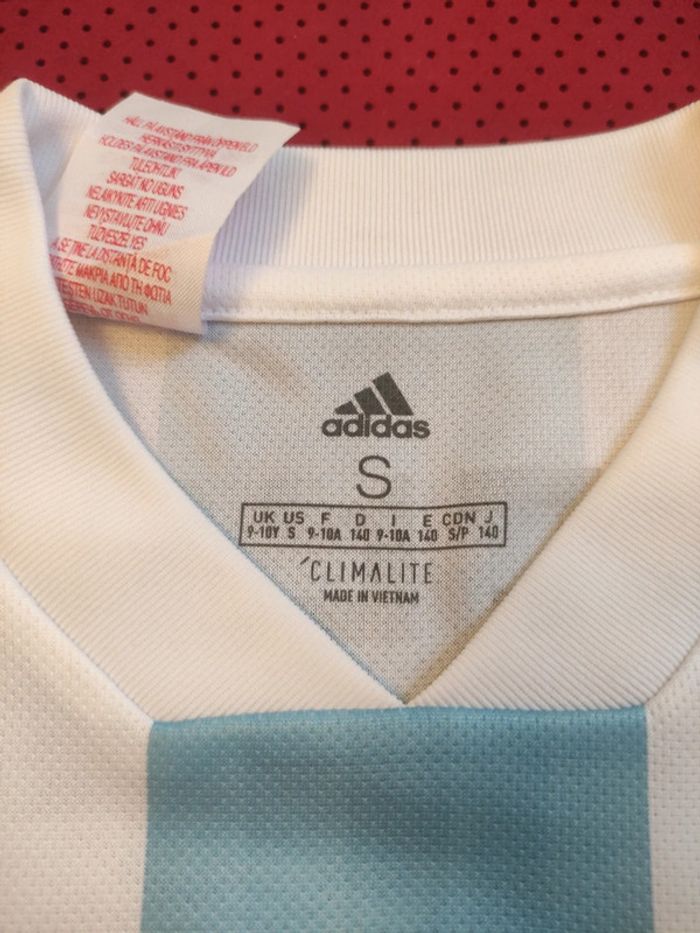 Maillot de foot Messi Argentine, Adidas Authentique Officiel taille enfant 9/10 ans - photo numéro 9