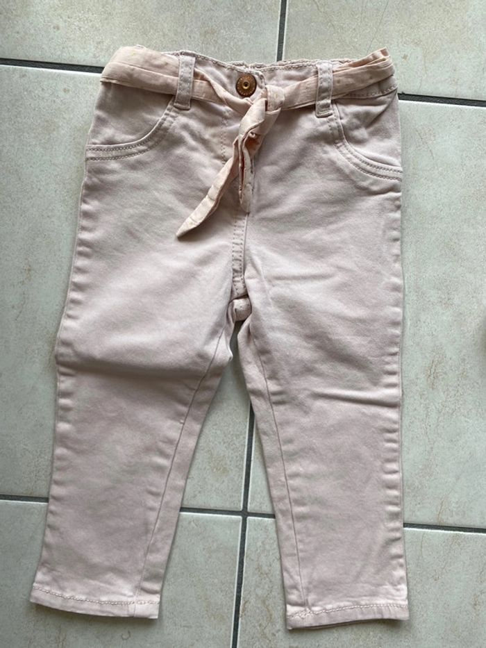 Lot de 3 pantalons legging fille 24 mois rose - photo numéro 7
