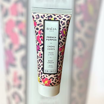 Crème corps rose litchi French pompon baïja Paris