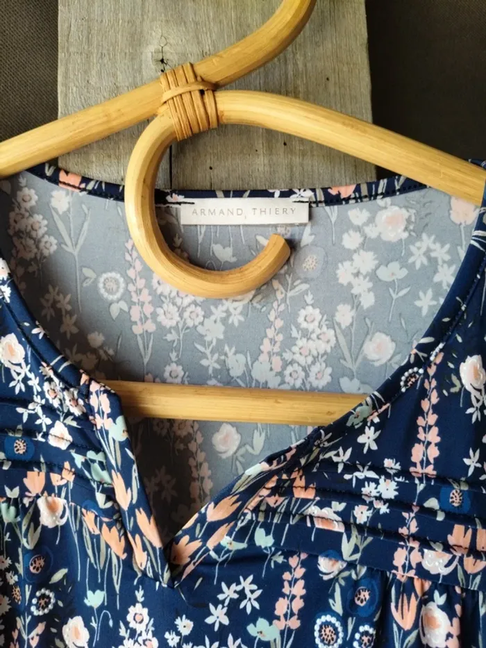 T-shirt/blouse à fleurs souple Armand Thiery - photo numéro 2