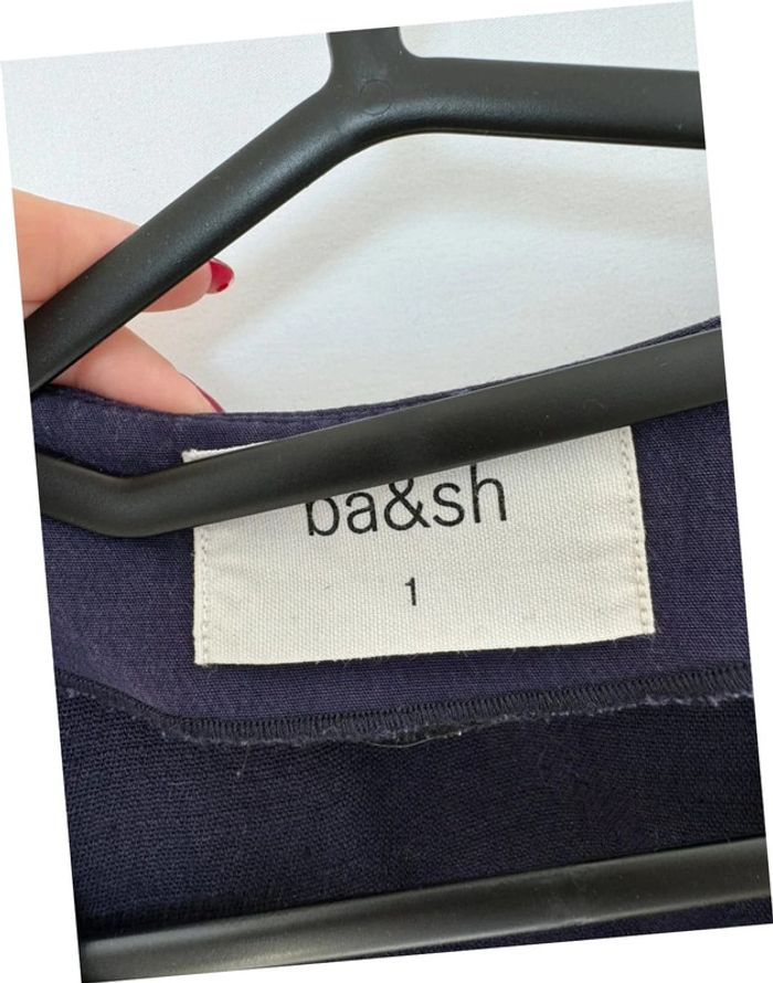 Robe courte cache-cœur ceinturé en lin Ba&sh Pia taille S - photo numéro 4