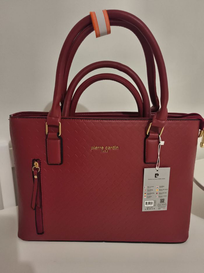 Sac à main Pierre Cardin marron effet cuir – Neuf avec étiquette ✨