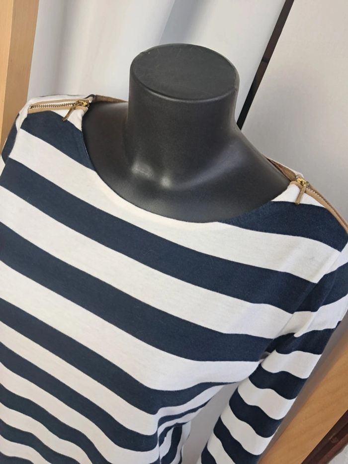 Massimo Dutti haut marin T.36 - photo numéro 3