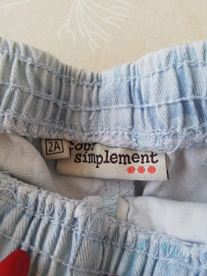 Pantalon à fleurs bleues tout simplement 2 ans - photo numéro 2