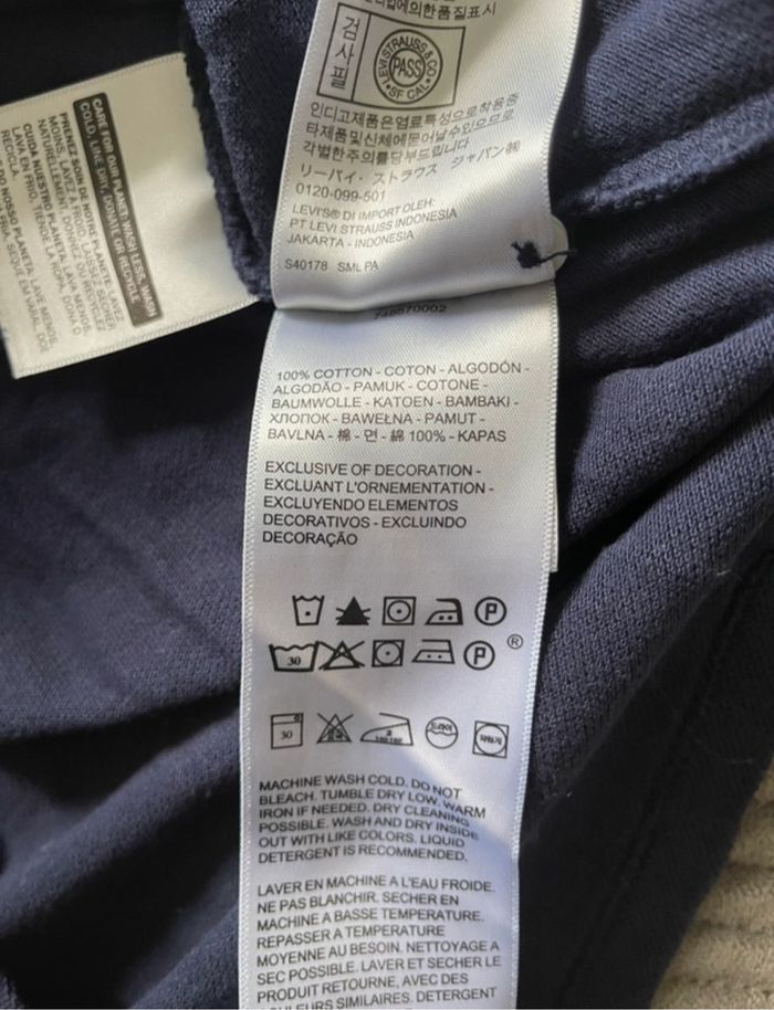 Polo bleu marine, taille M, levi's - photo numéro 6