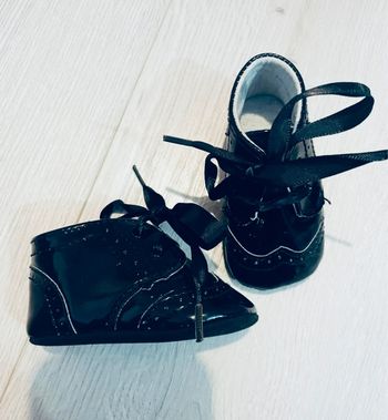 0/3 mois - chaussures vernis noires