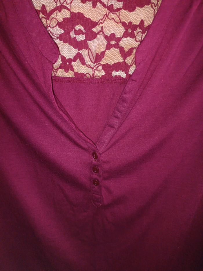 Blouse bordeaux FPC XL - photo numéro 2