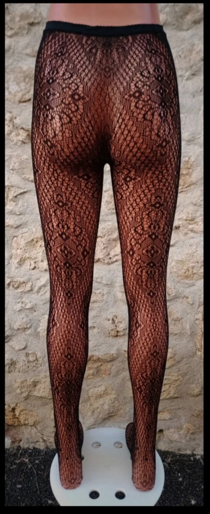 Collant résille motif fantaisie - photo numéro 3