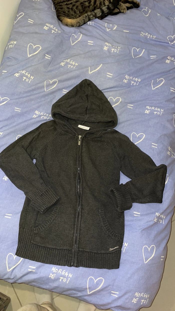 Gilet gris foncé taille S