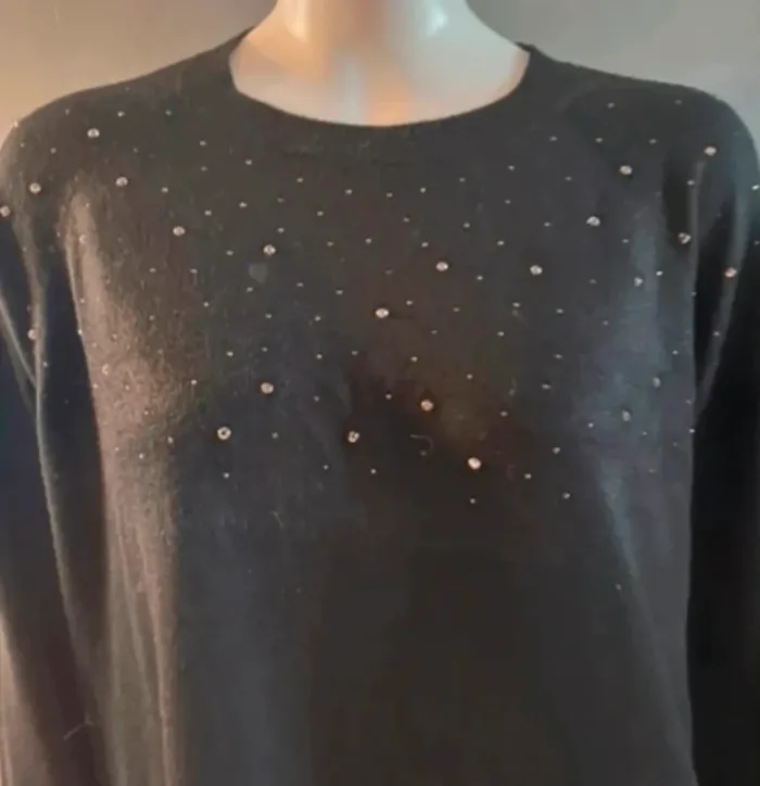 Robe pull avec strass in extenso en XXL - photo numéro 2