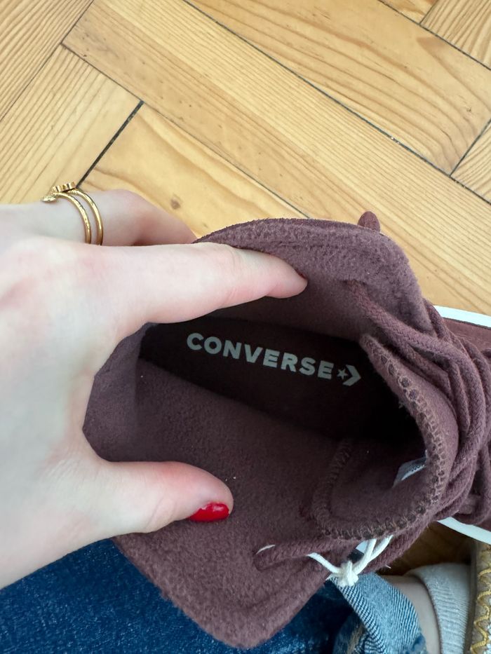 Basket Converse plate-forme marron - photo numéro 4