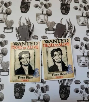Boucles d'oreilles flynn Rider raiponce