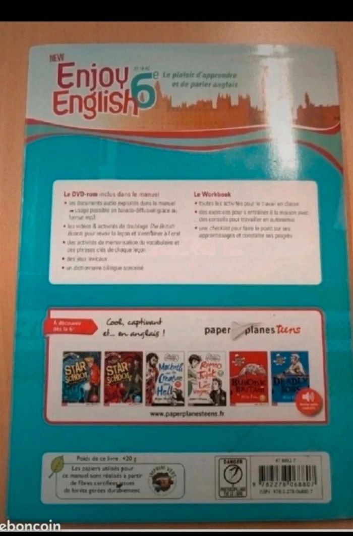 Anglais 6e New enjoy English - photo numéro 2