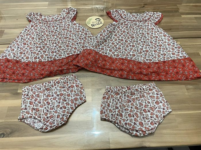 2 magnifiques robes été avec culotte 24 mois - photo numéro 2