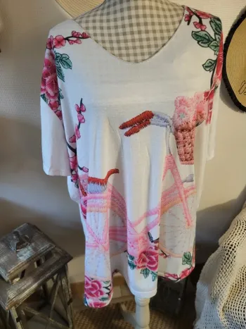 Tee-shirt tunique overside