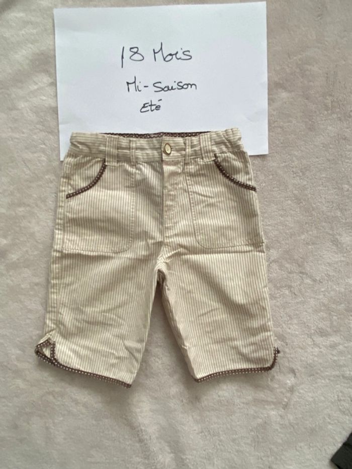 Lot 1 short neuf ajustable à la taille et 2 shorts TBE - Obaïbi, ZARA et autre - 18 mois - photo numéro 6