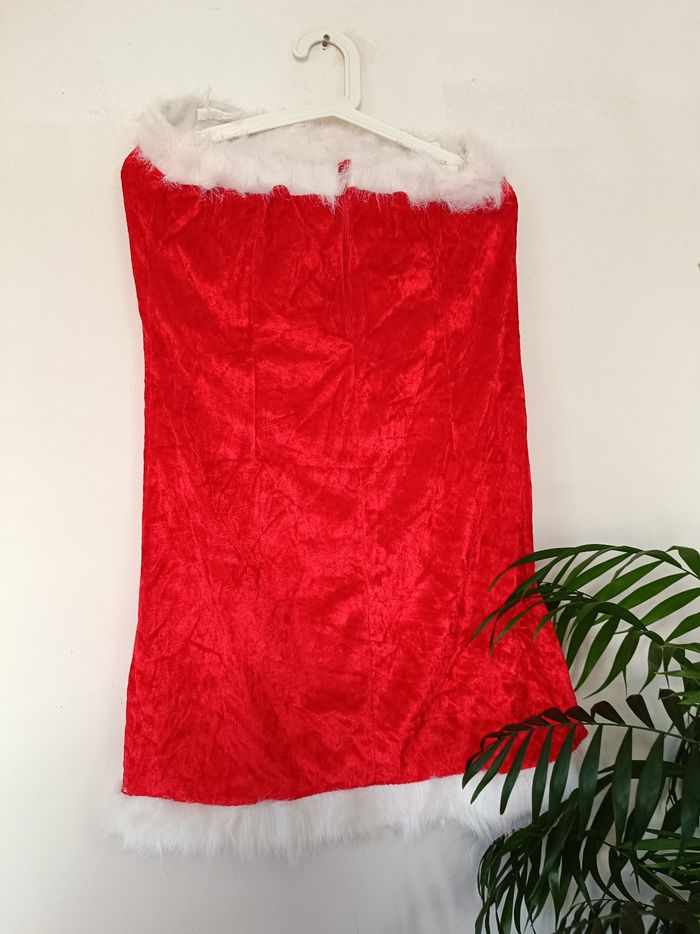 Robe de mère-Noël.   jambières et Bonnet - photo numéro 4