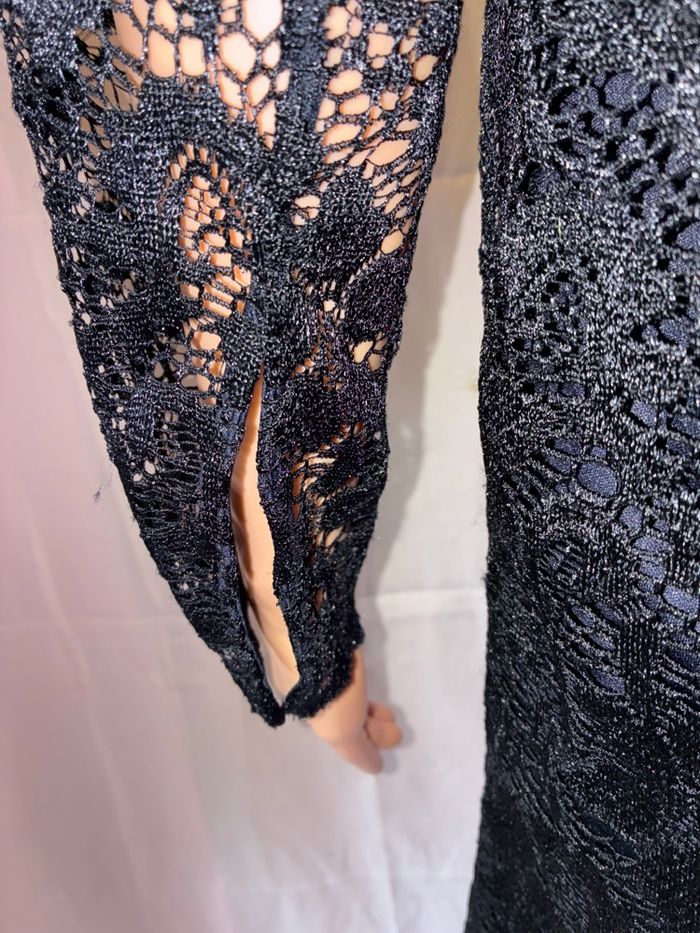 Superbe Robe Courte en Dentelle Noire Mango Casual (Taille M) - photo numéro 7