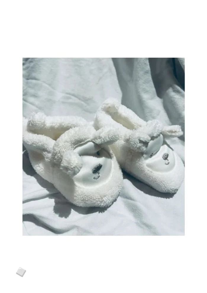 Chaussons mixtes blancs bébé petite souris pointure 16 - photo numéro 2