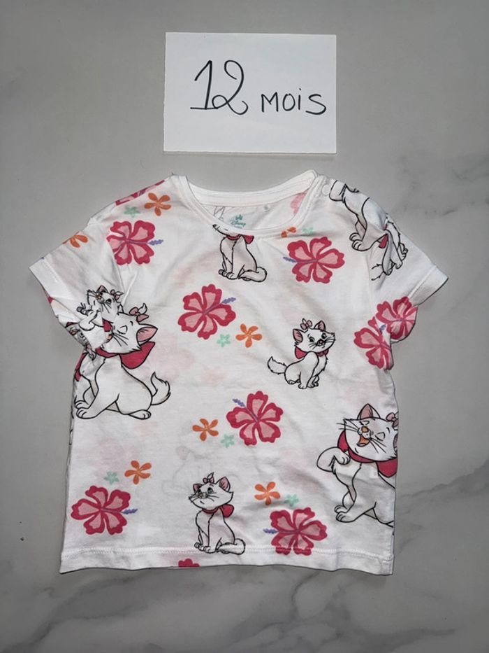 T shirt marie disney 12 mois