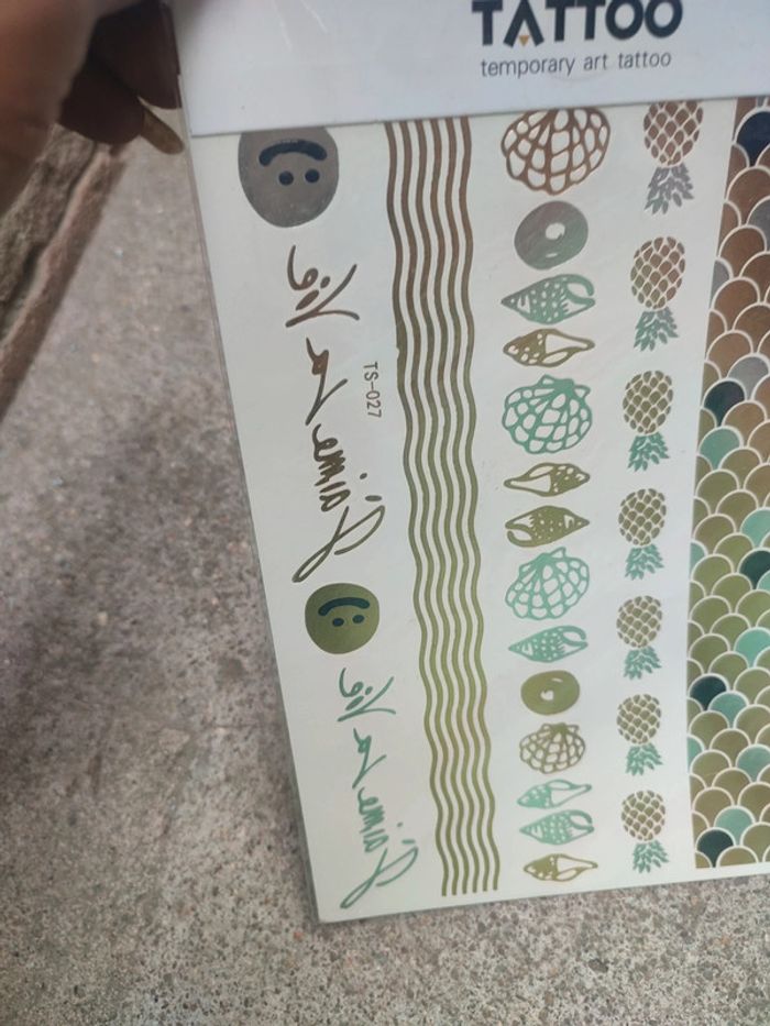 Tatouage plaquette temporaire - photo numéro 2