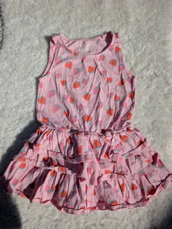 Robe fraise 18-24 mois