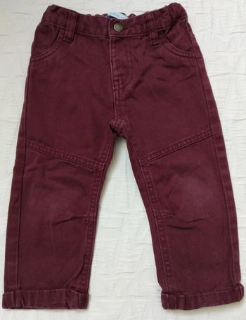 Gemo pantalon Jean Bordeaux 18 mois