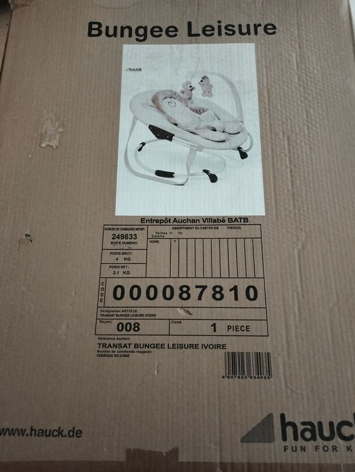 Transat bungee leisure ivoire