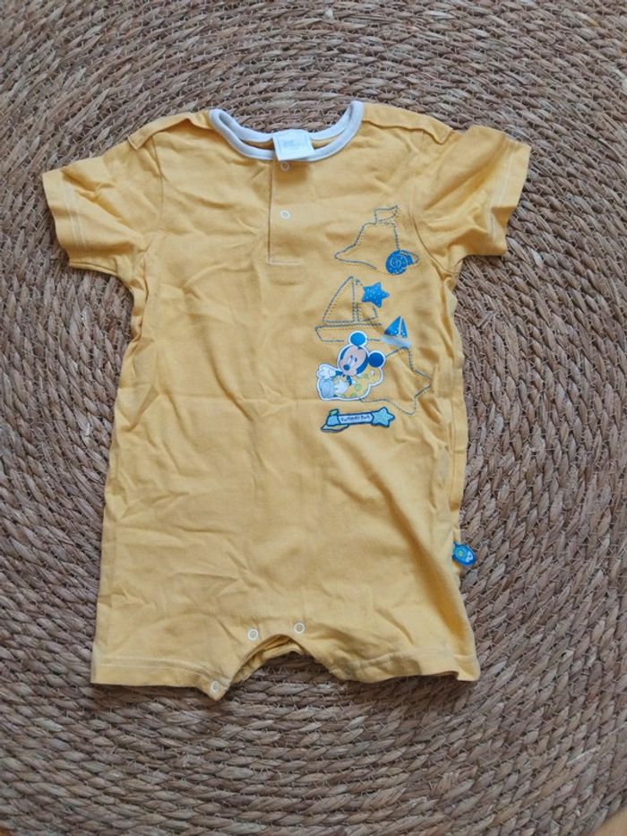Combishort combinaison été Mickey, Disney, 12 mois