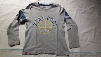 Sweet gris motif bleu marine et jaune