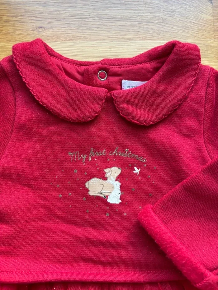 Belle robe de Noël Vertbaudet 6 mois - photo numéro 3