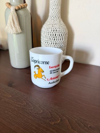 Mug signe du zodiaque Capricorne - Vintage