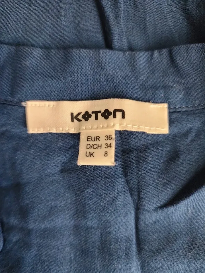 🌸Blouse bleue marine 100% viscose Koton Taille 36🌸 - photo numéro 5