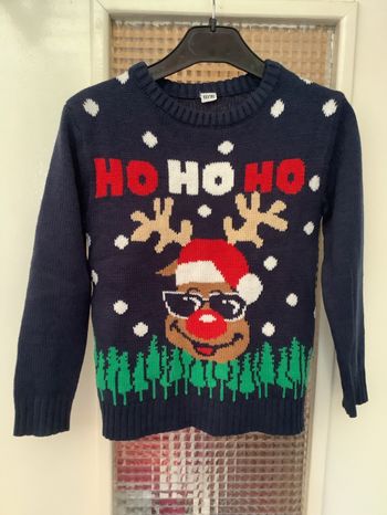 Pull bleu marine rennes Action 110/116 cm - 5/6 ans