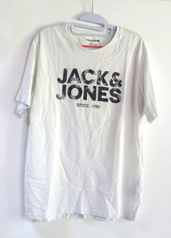 TEE-SHIRT BLANC JACK et JONES TAILLE L