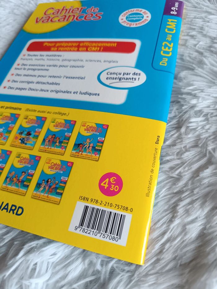 NEUF Cahier de vacances du CE2 au CM1 ( 8 9 ans) Magnard - photo numéro 14