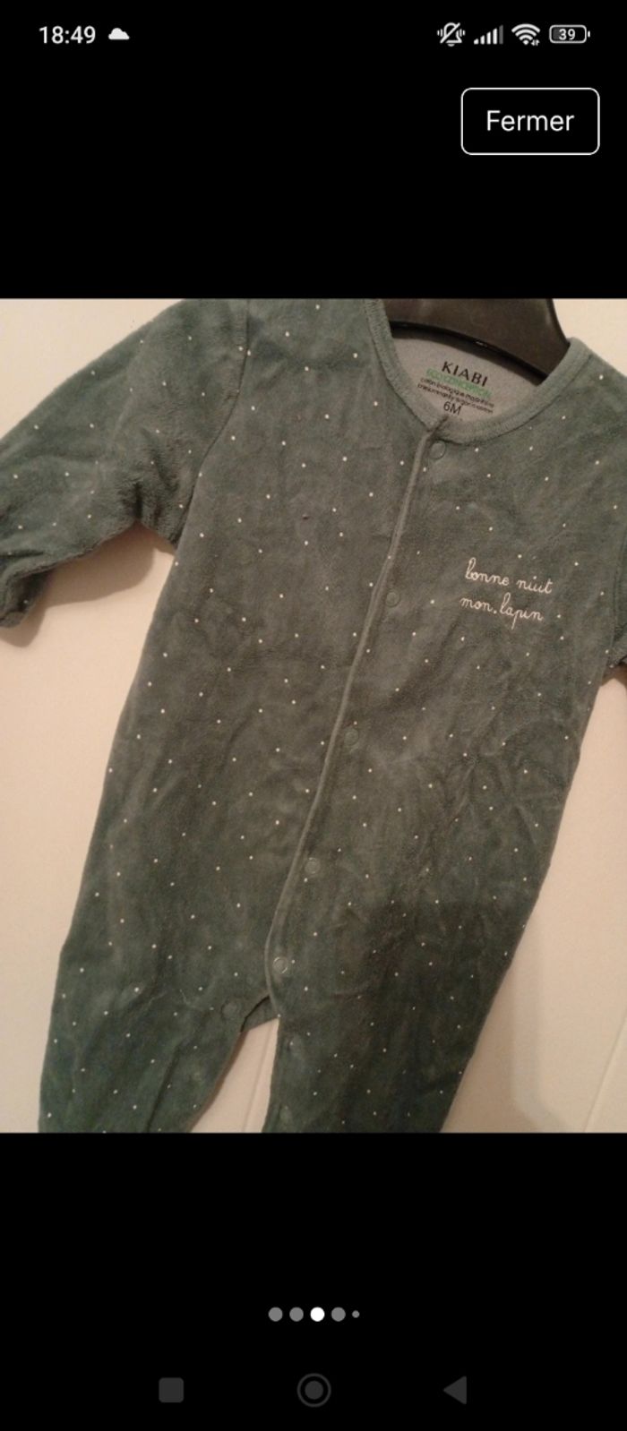 Pijamas 6 mois - photo numéro 2