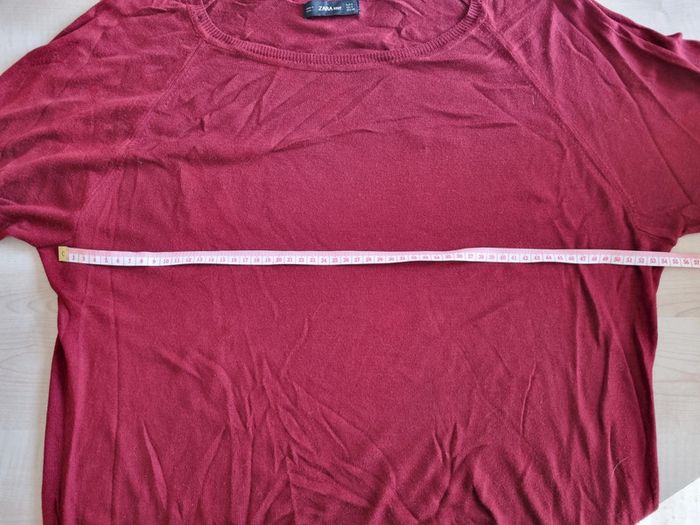 Pull Zara Bordeaux taille S - photo numéro 7
