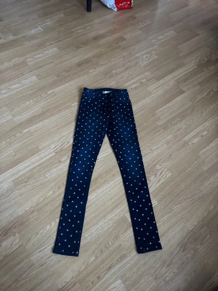 Pantalon slim orchestra 14 ans motifs cœur