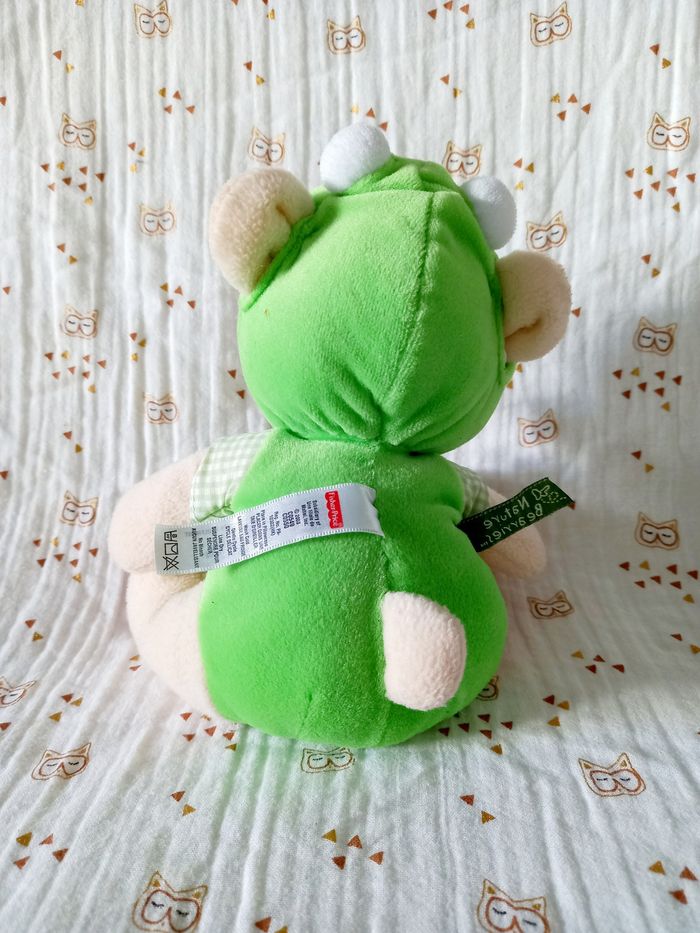 Peluche doudou ours grenouille Fischer Price - photo numéro 2