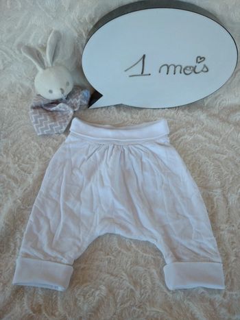 Pantalon Pantacourt sarouel Mixte 1 moins Bout'chou 100% coton