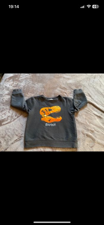 Pull enfant dinosaure
