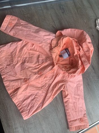 Veste mi saison 18mois fille avec capuche détachable