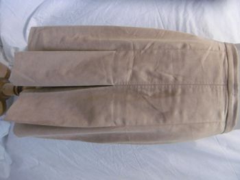 René hazan jupe suédine pli plat   T 38 40