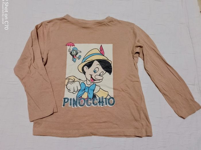 Disney haut t shirt Pinocchio beige