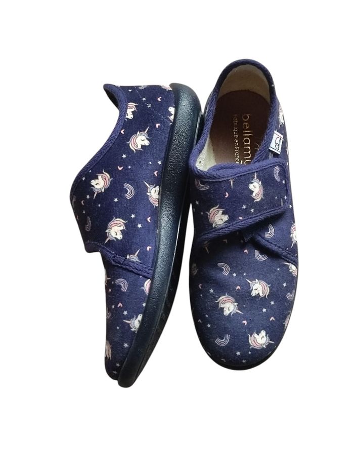 Pantoufles cuir licornes taille 33