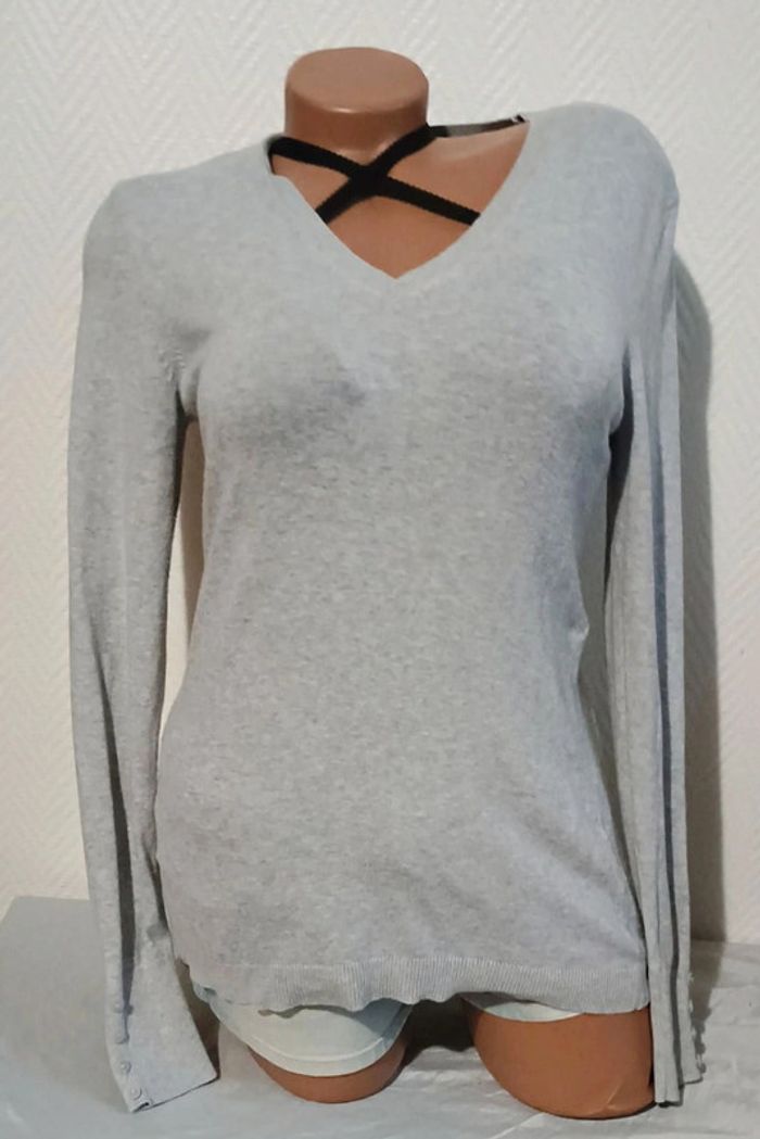 Pull col v femme taille L esprit