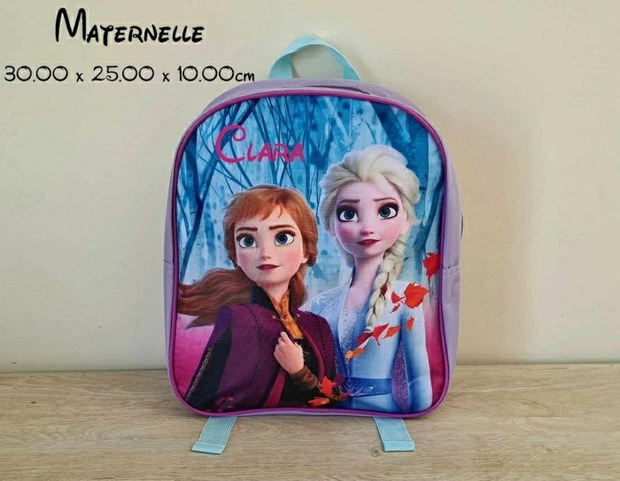 Sac reine des neiges personnalisé maternelle